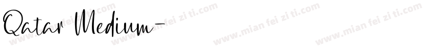 Qatar Medium字体转换